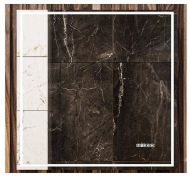 Зеркало Velvex Klaufs Media 70 zkKLA.me.70.al с подсветкой с подогревом и сенсорным выключателем