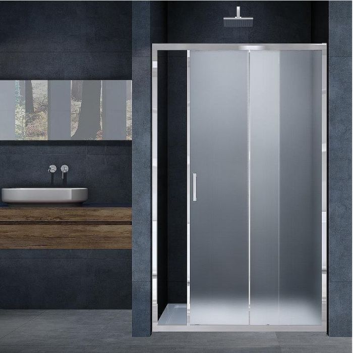 Душевая дверь Vincea Alpha 150 VDS-3AL150MT профиль Хром стекло текстурное