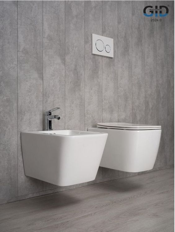 Биде Gid Cuadrado BDP-44 21109 подвесное цвет Белый Биде Gid Cuadrado BDP-44 21109 подвесное цвет Белый