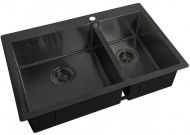 Кухонная мойка ZorG Light Grafit ZL R 780-2-510-L GRAFIT Графит
