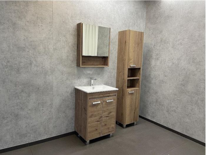 Тумба с раковиной Comforty Марио 60 00-00004155 Дуб темный