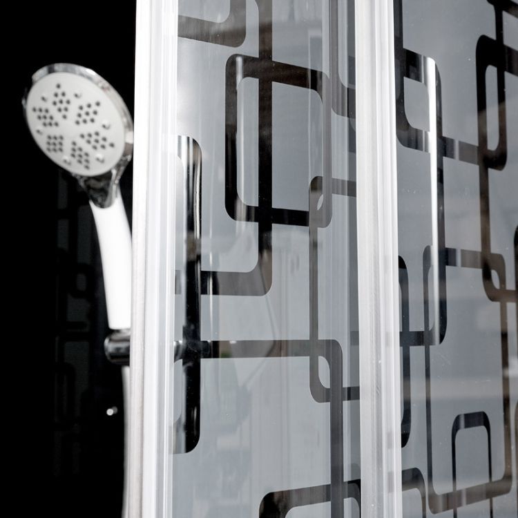 Душевая кабина Deto BМ1510 LED BLACK 100x100x220