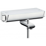Hansgrohe Ecostat Select Термостат настенный для ванны на 2 источника, с изливом 216мм, с полочкой из безопасного стекла, цвет: белый/хром