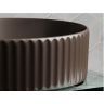 Умывальник CERAMICANOVA чаша накладная круглая 360 мм (цвет Темно-Коричневый Матовый) CN6057MDB