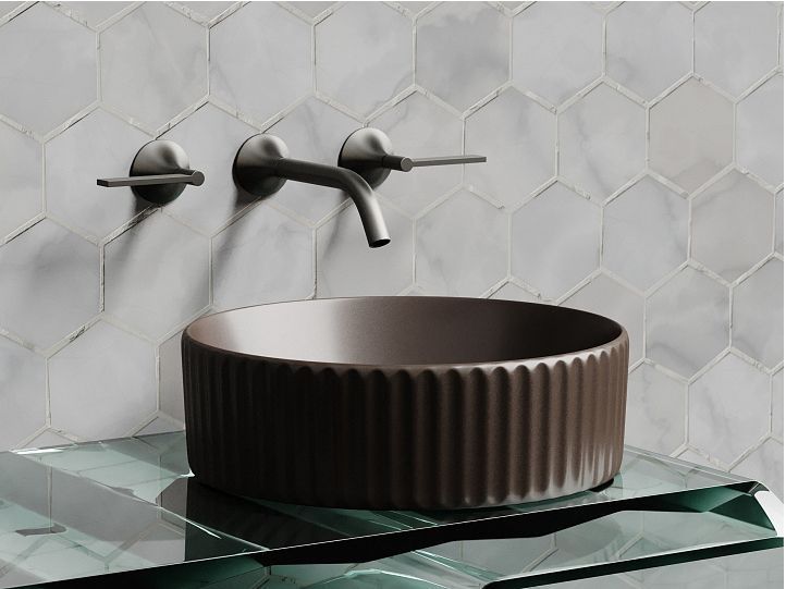 Умывальник CERAMICANOVA чаша накладная круглая 360 мм (цвет Темно-Коричневый Матовый) CN6057MDB Умывальник CERAMICANOVA чаша накладная круглая 360 мм (цвет Темно-Коричневый Матовый) CN6057MDB