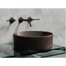 Умывальник CERAMICANOVA чаша накладная круглая 360 мм (цвет Темно-Коричневый Матовый) CN6057MDB