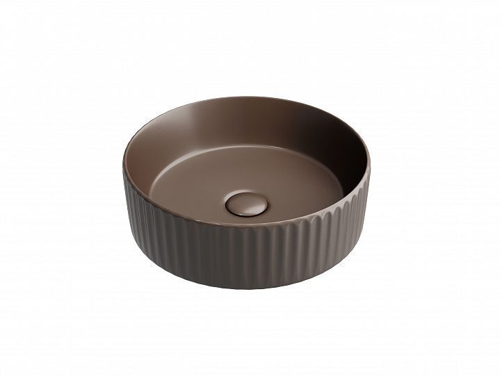 Умывальник CERAMICANOVA чаша накладная круглая 360 мм (цвет Темно-Коричневый Матовый) CN6057MDB Умывальник CERAMICANOVA чаша накладная круглая 360 мм (цвет Темно-Коричневый Матовый) CN6057MDB