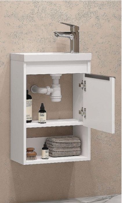 Тумба под раковину Aquaton Хоуп 40 1A287101HP2B0 подвесная Белая матовая