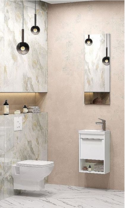 Тумба под раковину Aquaton Хоуп 40 1A287101HP2B0 подвесная Белая матовая