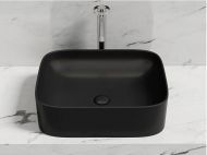 Умывальник CERAMICANOVA Element чаша накладная прямоугольная (цвет Чёрный Матовый) CN6052MB