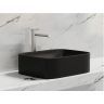 Умывальник CERAMICANOVA Element чаша накладная прямоугольная (цвет Чёрный Матовый) CN6052MB