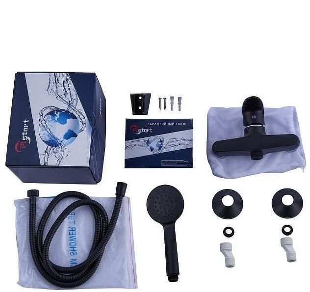 Смеситель для душа Plstart PL2005-7 цвет Черный Смеситель для душа Plstart PL2005-7 цвет Черный