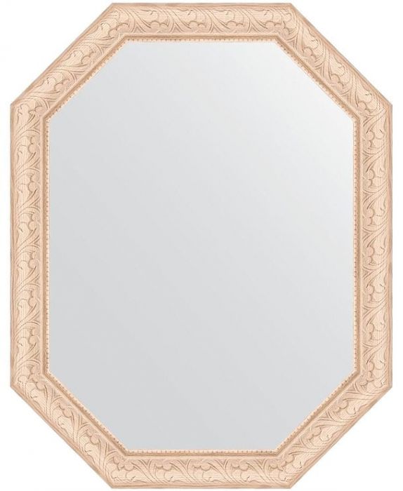 Зеркало Evoform Octagon 55х70 BY 7035 в багетной раме - Беленый дуб 57