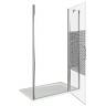 Душевая дверь Good Door Fantasy WTW-130-F-CH 130 профиль Хром стекло прозрачное с рисунком
