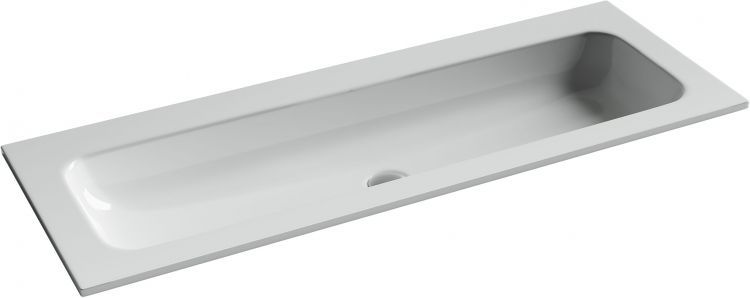 Раковина накладная SANCOS Grace прямоугольная, без отверстия под смеситель 1210x457x137 мм, цвет белый, CN7016wx