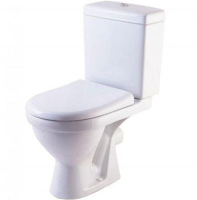 Унитаз компакт Rosa Неро 4620008195155 Белый с бачком и сиденьем Микролифт