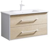 Тумба под раковину Aqwella 5 Stars Маями 60 Mai.01.06 подвесная Дуб сонома Белая