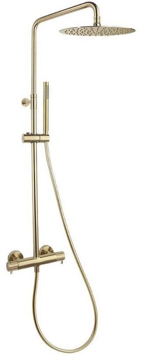 Душевая система Ramonsoler Odisea Joya 595401RM300OC с термостатом Золото брашированное