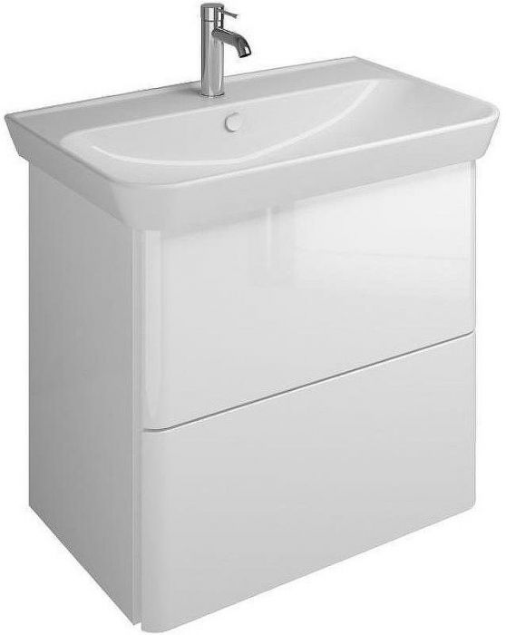Тумба с раковиной Burgbad Iveo 80 SFEN080F2833G0161C0001*1 подвесная Белая глянцевая