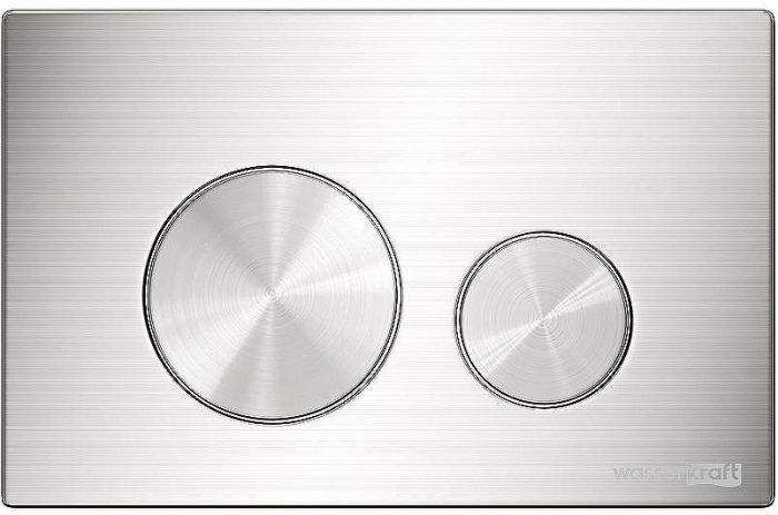 Инсталляция WasserKRAFT Glan 66TLT.010.ME.WH.BN02 для унитаза Белое стекло с клавишей смыва Никель