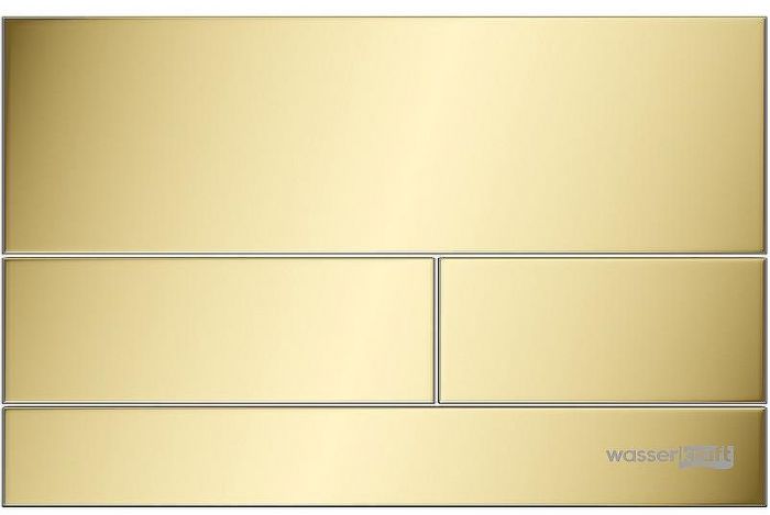 Инсталляция WasserKRAFT Abens 20TLT.010.ME.WH.PG04 для унитаза Белое стекло с клавишей смыва Золото глянцевое
