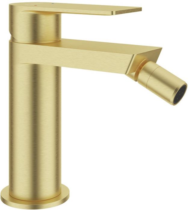 Смеситель для биде AQUEDUTO GEOMETRICO,  шлифованное золото (GEO0550)
