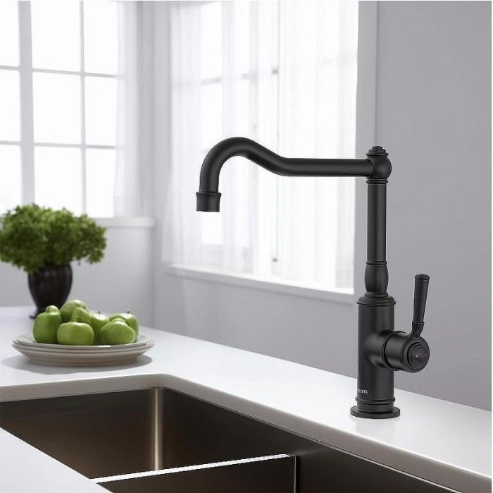 Смеситель для кухни Aquatek Классик AQ1580MB Черный матовый