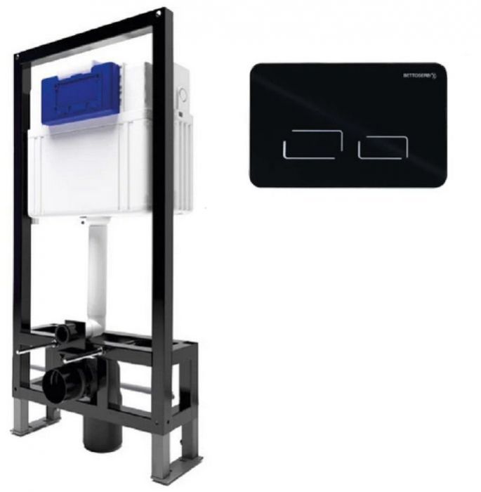Инсталляция Bettoserb Sava Free Standing SFS40006491 для унитаза с клавишей смыва цвет Черный