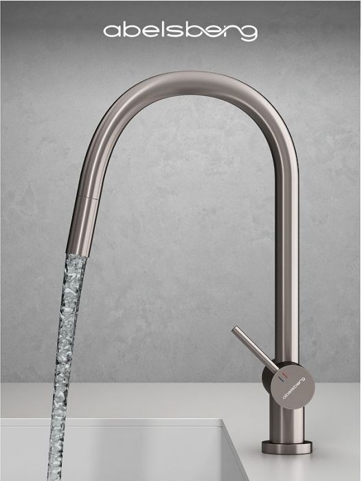 Смеситель для кухни Abelsberg Aera EMF71709BN цвет Титан