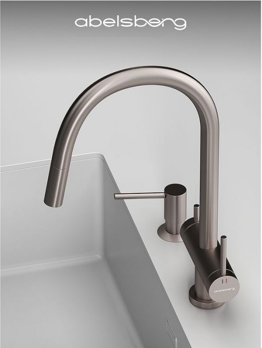 Смеситель для кухни Abelsberg Aera EMF71709BN цвет Титан