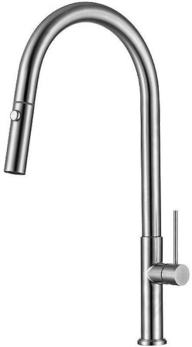 Смеситель для кухни Allen Brau Sprungfeder 5.60002-SS Брашированная сталь