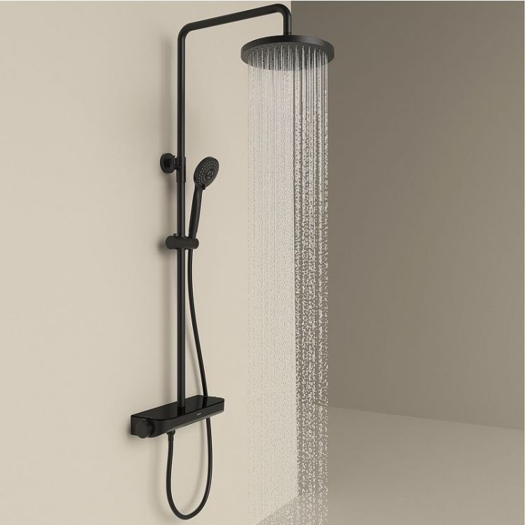 Душевая система Sancos Teo SC11002MB с термостатом цвет Черный матовый Душевая система Sancos Teo SC11002MB с термостатом цвет Черный матовый