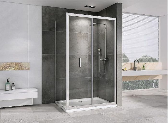 Душевой уголок Abber Sonnenstrand 90x100 AG07090-S100 профиль Хром стекло прозрачное