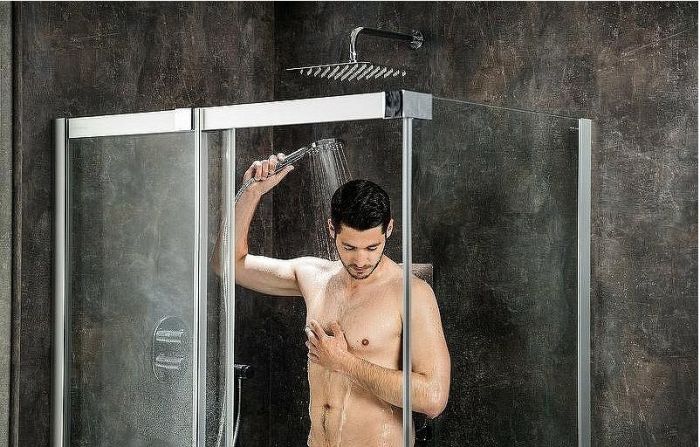 Душевой уголок Ravak Matrix MSDPS 100х100 L 0WLAA100Z1 профиль Белый стекло Transparent