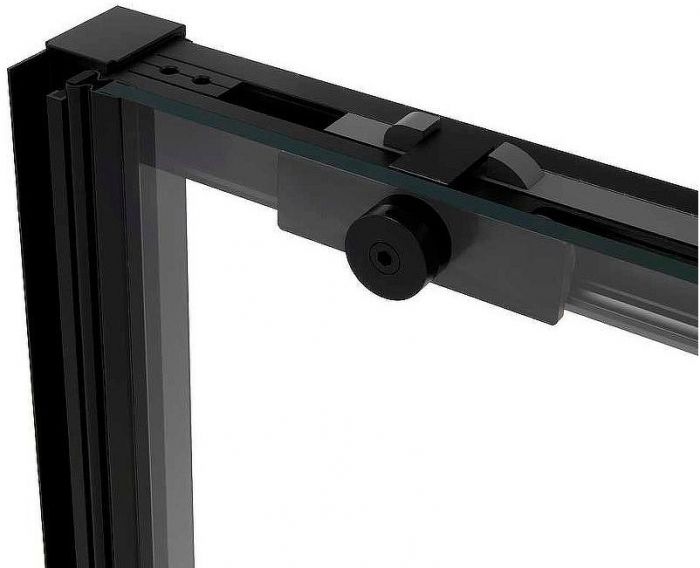 Душевой уголок Vincea Slim Soft 140x90 VSR-1SS9014CLB профиль Черный стекло прозрачное
