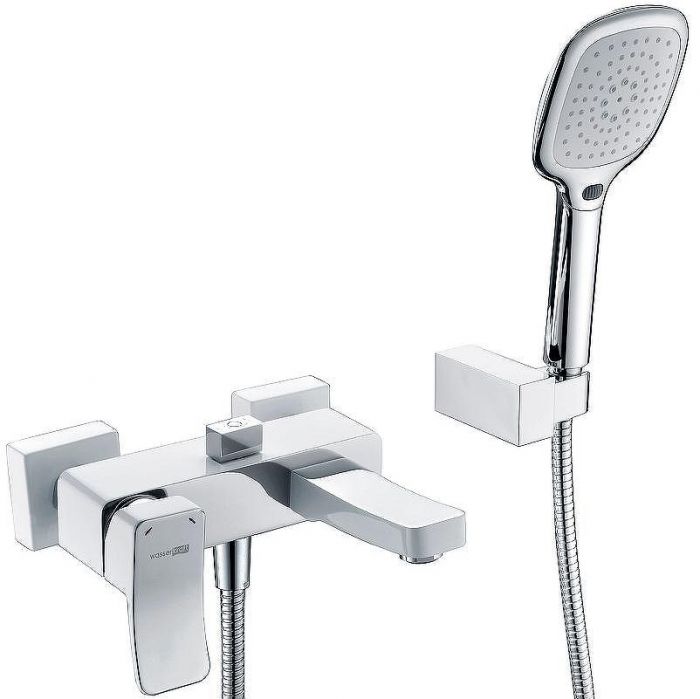Смеситель для ванны WasserKRAFT Aller 1061W Белый Хром
