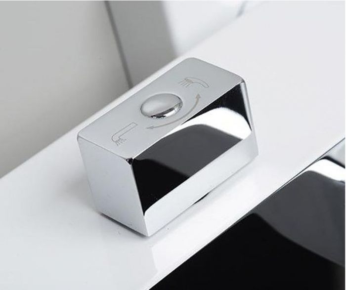 Смеситель для ванны WasserKRAFT Aller 1061W Белый Хром