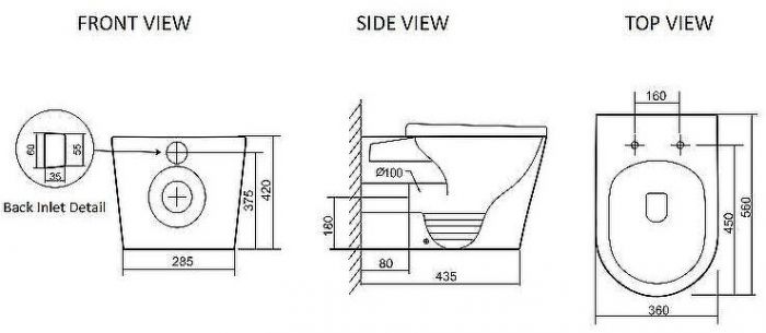 Унитаз SantiLine SL-5020T приставной с сиденьем Микролифт