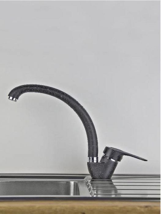 Смеситель для кухни Viko V-4224 Черный мрамор