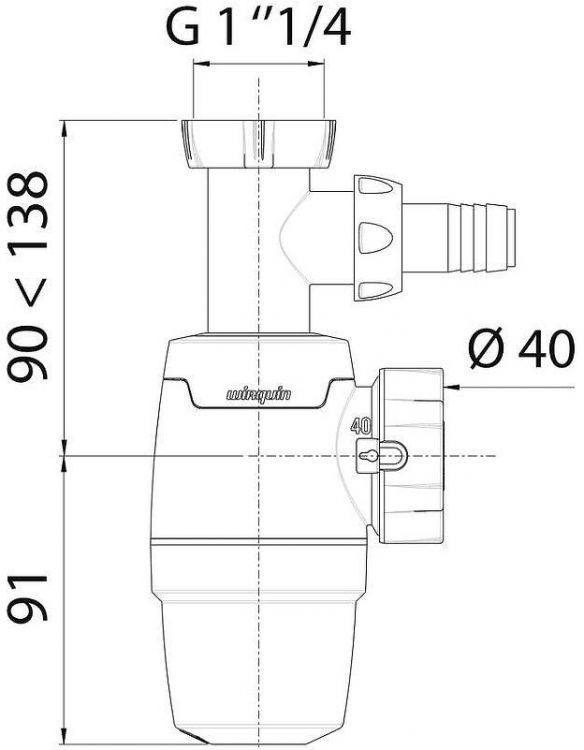 Сифон для раковины Wirquin Neo 30987070 Белый