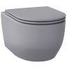 Унитаз Wellsee Croquis 182614001 подвесной цвет Серый матовый с сиденьем Микролифт
