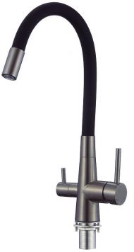 Смеситель для кухни ESKO Kitchen CL03GMB цвет Оружейная сталь Черный Смеситель для кухни ESKO Kitchen CL03GMB цвет Оружейная сталь Черный