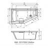Акриловая ванна RIHO GETA Plug&Play 160x90 RIGHT, BD4600500000000