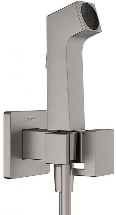 Гигиенический душ со смесителем Hansgrohe Bidette 29233340 Шлифованный черный хром
