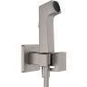 Гигиенический душ со смесителем Hansgrohe Bidette 29233340 Шлифованный черный хром