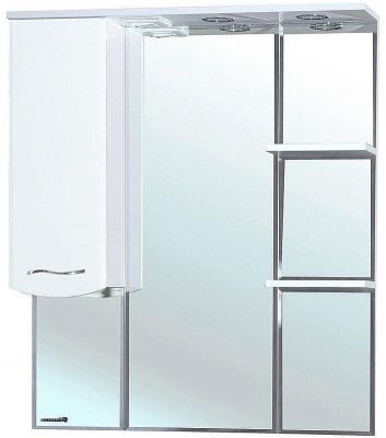 Зеркало со шкафом Bellezza Мари 75 L 4612912002018 с подсветкой Белое