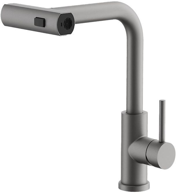 Смеситель для кухни Belz B74811-3 цвет Оружейная сталь