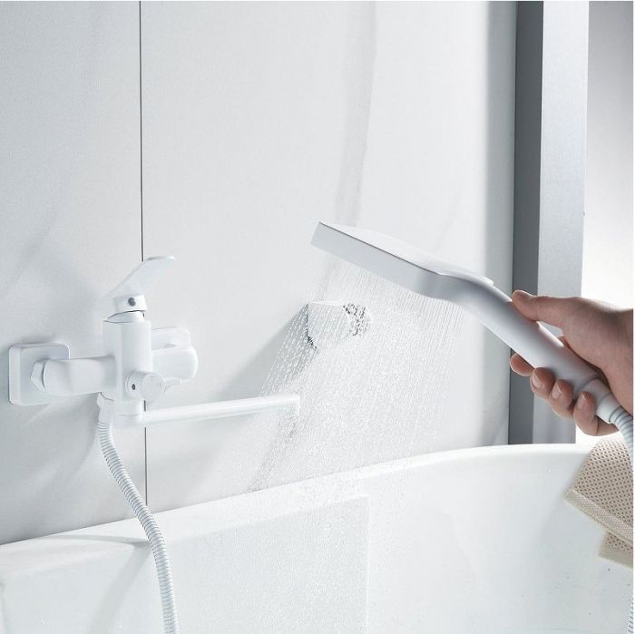 Смеситель для ванны Shevanik S9902C универсальный цвет Белый