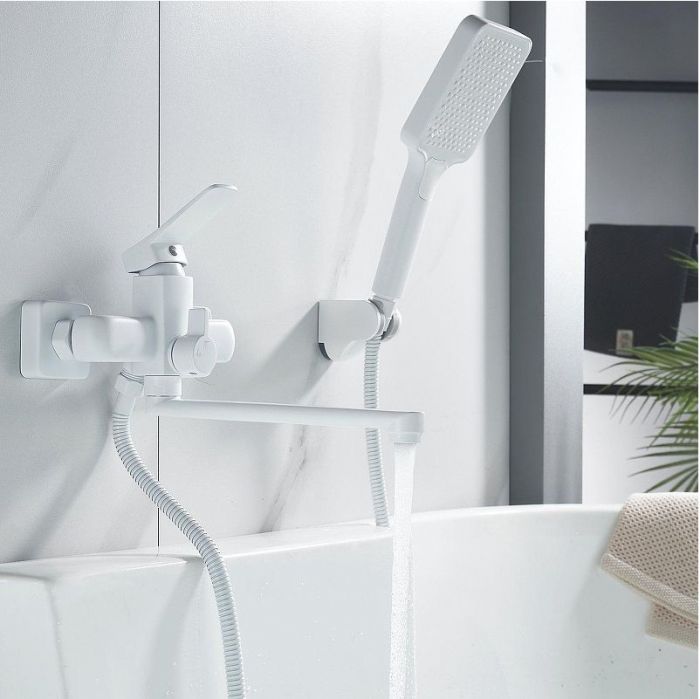 Смеситель для ванны Shevanik S9902C универсальный цвет Белый