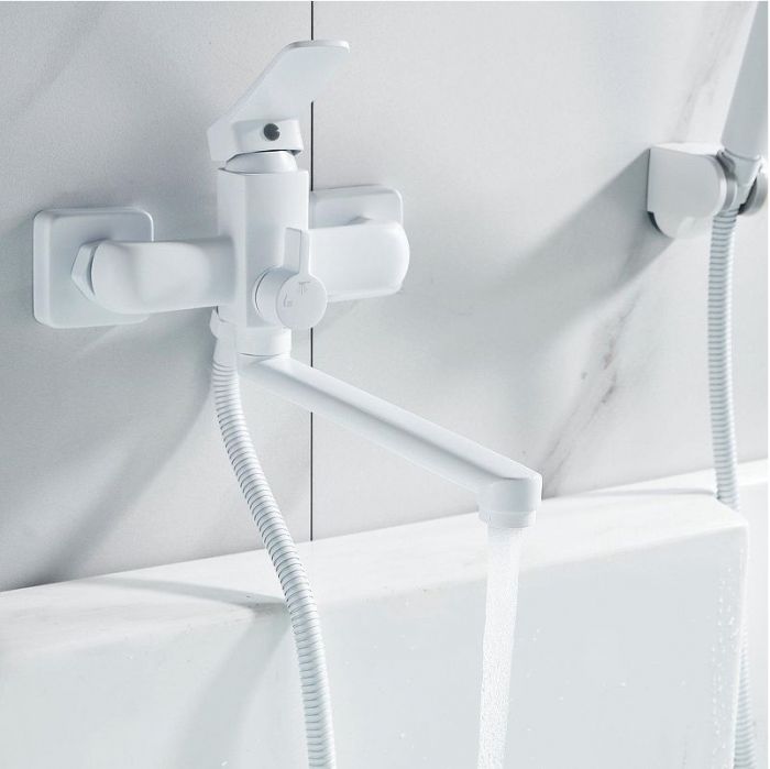 Смеситель для ванны Shevanik S9902C универсальный цвет Белый